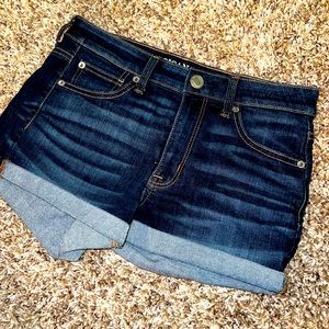 AE denim shorts
